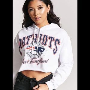 NFL patriots crop sweater